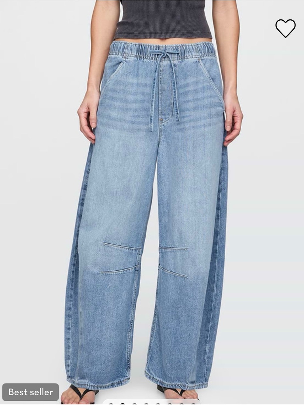 Gap Women’s Mid Rise Ultra Soft Easy Horseshoe Jean in Medium Wash - Large